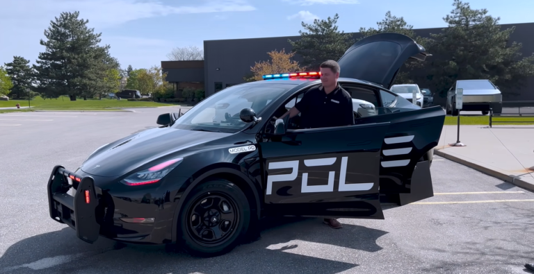 Tesla Police Car